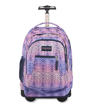 JanSport Driver 8 Rolling Backpack, Chevron Fade