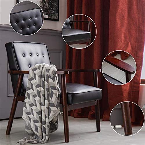 HopeHope Executive Guest Chair Set - 2pcs 400 lbs Wooden Lounge Chairs