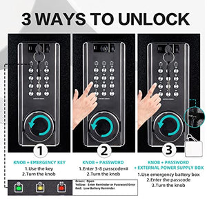 1.9 Cub Security Safe and Safe Box with Digital Keypad,Fireproof Safe with Inner Cabinet LED Light,Money Safe box for Home Hotel Business
