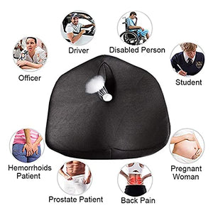 HHWKSJ Memory Foam Seat Cushion for Office Chair - Black