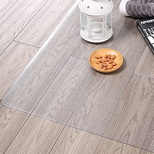 IHIPPO Clear Plastic Carpet Protector Chair Mat for Hardwood Floor - 2MM Vinyl Runner