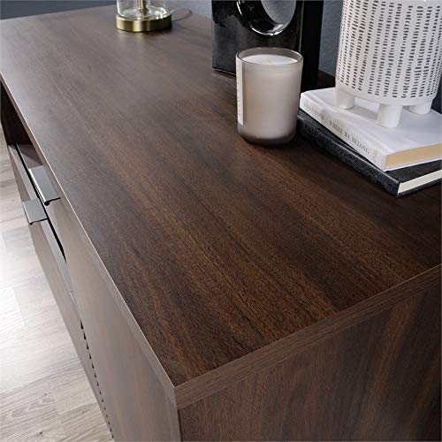 Sauder Englewood File Credenza, Spiced Mahogany Finish