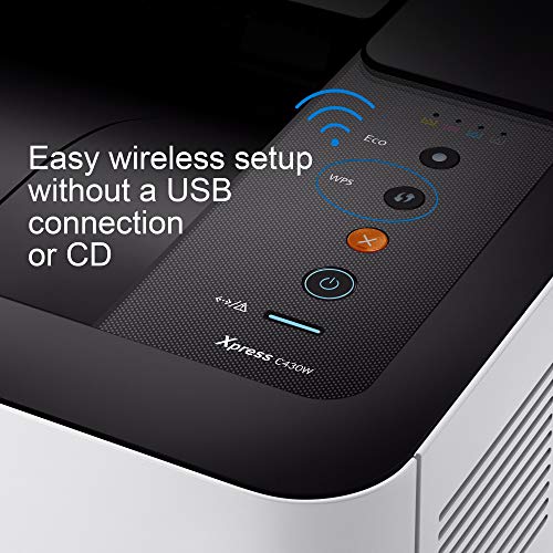 Samsung Xpress C430W Wireless Color Laser Printer with Simple NFC + WiFi Connectivity and Built-in Ethernet, Amazon Dash Replenishment Enabled (SS230G)