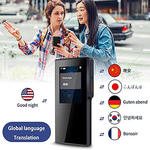 UsmAsk Smart Language Translator Device, Two Way Instant Voice Offline Translator, 3.1Inch Touch Screen, 63 Languages, Gray