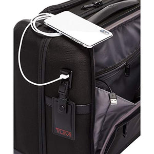 TUMI - Alpha 3 Carry-On 4 Wheeled Laptop Compact Brief Briefcase - 15 Inch Computer Case for Men and Women - Black