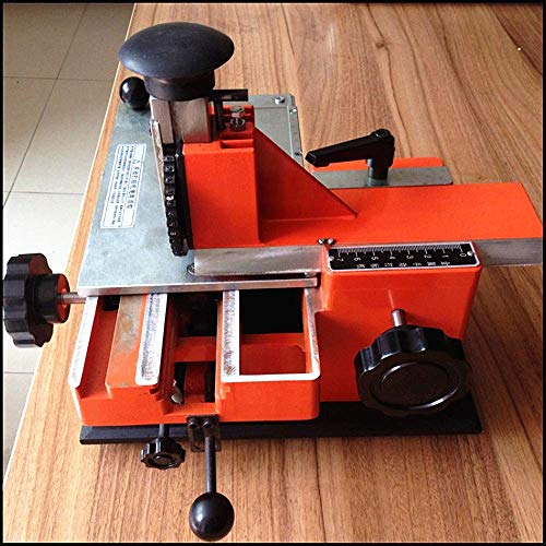 Manual Nameplate Metal Label Stamping Printer Machine Marking Machine for Metal Different Character Wheels Optional 2/2.5/3/4/5/6 (No.3 Codeword Plate)