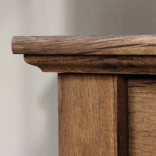 Sauder 420604 Palladia Executive Desk, L: 65.12" x W: 29.53" x H: 29.61", Vintage Oak Finish
