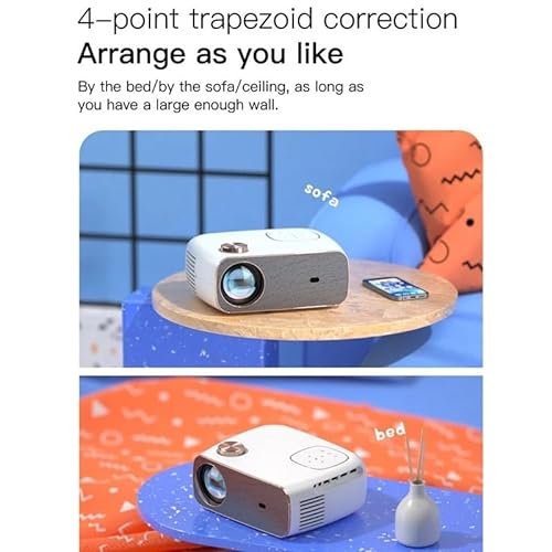 BAILAI Projector Android 280 ANSI Built-in Speaker 1920*1080P 1+8G LED Outdoor Home Portable