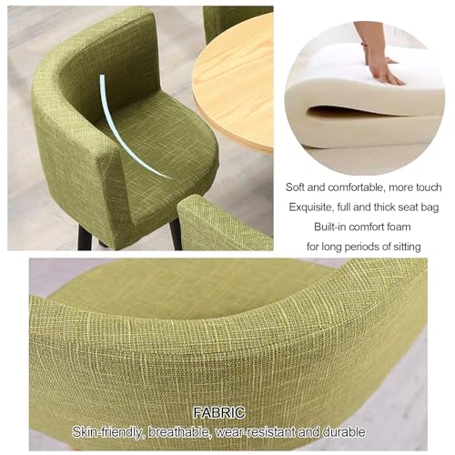 BYJSJY 5-Piece Round Dining Table and Chairs Set - Cafe Balcony Living Room Furniture