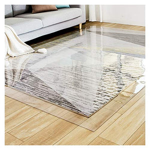 CHHD Transparent Office Chair Mat, Hard Floor Protector Pad, Clear PVC Non-Slip Mat - 4 Thickness Options (200x300cm)