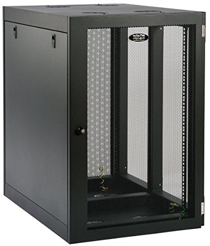TRIPP LITE 18U Heavy Duty Wall Mount Rack Enclosure Cabinet Side Mount Wall Mount Components SRW18UHD Black