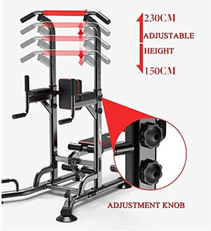 DSWHM Fitness Equipment Strength Training Equipment Strength Training Dip Stands Power Tower Heavy Duty Gym Power Multifunction Support for Diving Pull Up Chin Up Home Training Strength Tower