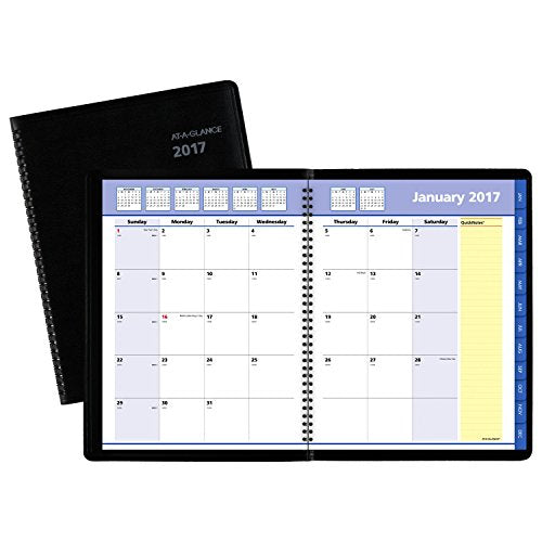 AT-A-GLANCE Monthly Planner / Appointment Book 2017, QuickNotes, 8-1/4 x 10-7/8" (760605)