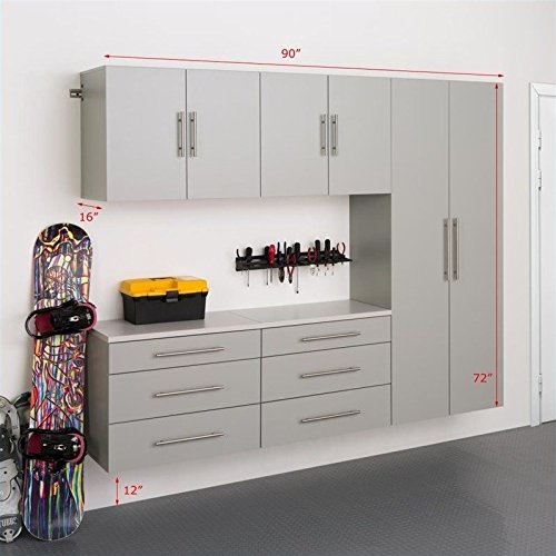 Prepac, Gray, Satin Nickel