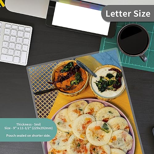 PAPRMA Thermal Laminating Sheets 2000 Pack, 9" x 11.5" Clear Pouches - Letter Size Lamination Paper