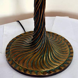 MaGiLL Tiffany Style Desk Lamp 30" High Floral Pattern Colored Glass Lampshade Bronze - Bedroom, Living Room