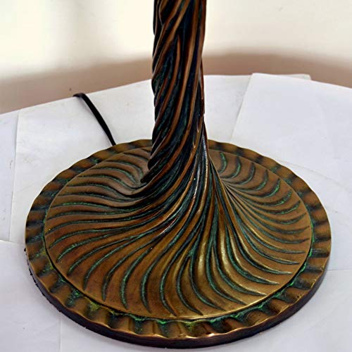 MaGiLL Tiffany Style Desk Lamp 30" High Floral Pattern Colored Glass Lampshade Bronze - Bedroom, Living Room