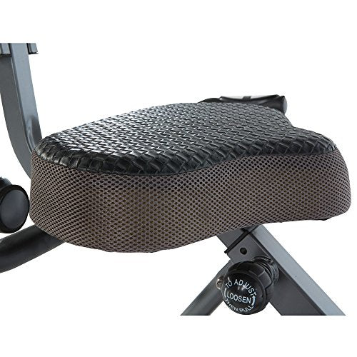 Exerpeutic ExerWorK 1000 Fully Adjustable Desk Folding Exercise Bike with Pulse