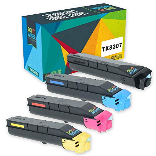 Do it Wiser Compatible Printer Toner Cartridge Replacement for Kyocera TK-8307 / TK 8307 for Kyocera 3050ci 3550ci 3051ci 3551ci Printers - 1T02LK0US0, 1T02LKCUS0, 1T02LKBUS0, 1T02LKAUS0 (4-Pack)