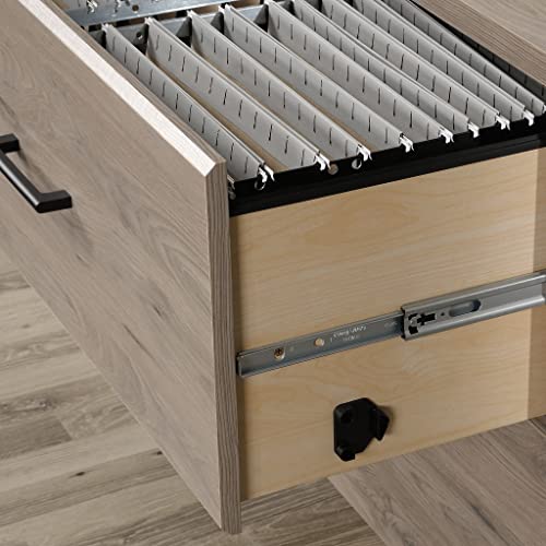 Sauder Laurel Oak 2-Drawer Lateral File Cabinet, L: 33.86" x W: 20.87" x H: 29.02