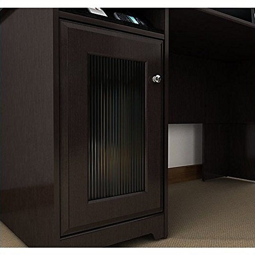 Scranton & Co 60" L Shaped Computer Desk in Espresso Oak