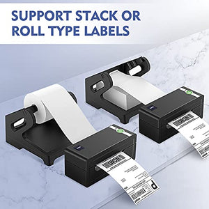LUFIER Shipping Label Printer, Commercial Grade Direct Thermal Printer for Shipping Labels 4x6 Desktop Barcode Shipping Label Printer 150mm/s, Compatible with USPS, UPS, FedEx, Shopify, Ebay & Amazon