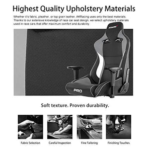AKRacing Masters Series Pro Luxury XL Gaming Chair with High Backrest, Recliner, Swivel, Tilt, 4D Armrests, Rocker & Seat Height Adjustment Mechanisms, 5/10 Warranty