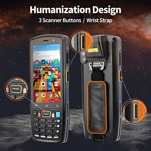 MUNBYN Android Scanner, Android 9.0 Scanner, 2D SE4710 Zebra Scanner, IP67 Rugged Android Scanner, WiFi, Bluetooth Android Barcode Scanner, 4G Mobile Android Scanner Handheld for Inventory Warehouse