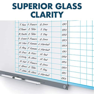Quartet Glass Whiteboard, Magnetic Dry Erase Board, 3' x 2', with Customizable Templates, White Dry Erase Surface, Infinity (GI3624)