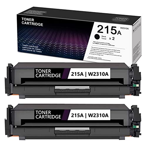 215A W2310A Toner Cartridge Replacement for HP 215A Toner Pro MFP M155-M156 M182n M182nw M183fw M155 M182 M183 Printer (Black, 2-Pack)