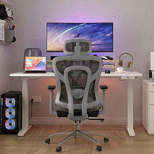 Logicfox Ergonomic Mesh Office Chair with 3D Armrests, Thoracic & Lumbar Support