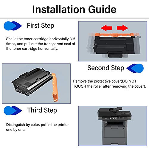 (Black,6-Pack) Compatible TN-850 High Yield Toner Cartridge Replacement for Brother TN850 HL-L6250DW HL-L6300DW HL-L5000D HL-L5100DN HL-L5200DW/DWT Printer Toner Cartridge