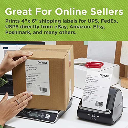 DYMO LabelWriter 5XL Label Printer, Automatic Label Recognition, Prints Extra-Wide Shipping Labels (UPS, FedEx, USPS) from Amazon, eBay, Etsy, Poshmark, and More, Perfect for eCommerce Sellers