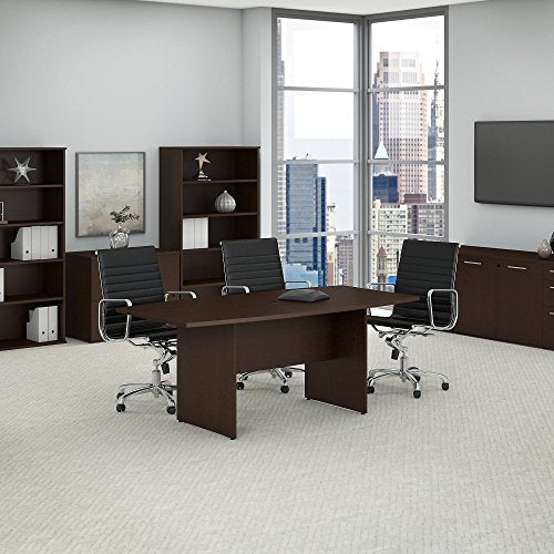 Bush Business Furniture Series C 72 x 36 Boat Top Conference Table, Mocha Cherry
