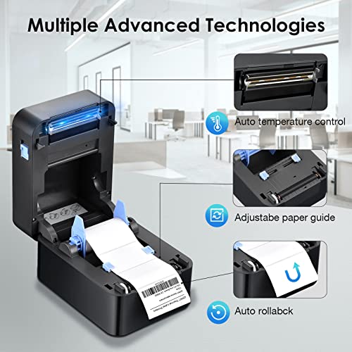iDPRT Bluetooth Label Printer - 2022 Ultra-Fast Thermal Label Printer, 1"-3.15" Width Wireless Label Maker with APP for Barcode, Address, Mailing, Filling etc, Support Windows, Mac, iOS& Android
