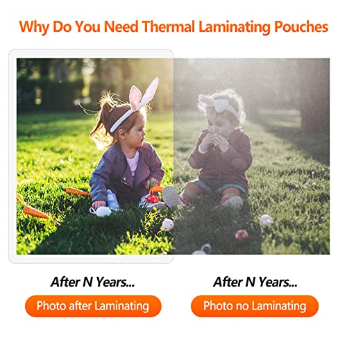 SJPACK Thermal Laminating Pouches, 9 x 11.5 Inches, 3 mil Thick, 4000 Pack - Clear