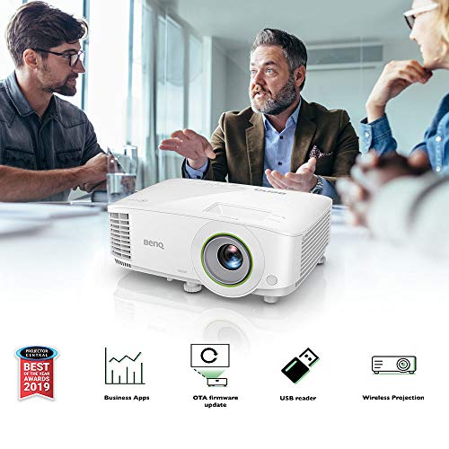 BenQ EH600 Wireless 1080p Portable Smart Business Projector | iPhone & Android Mirroring Compatibility | Built-in Apps & Internet Browser for Easy Presentations | Convenient Over-The-air Update