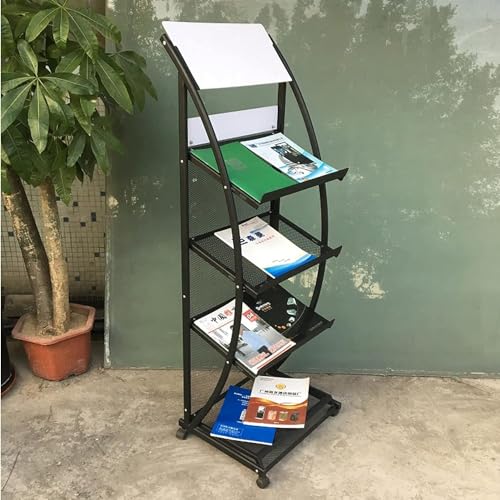 WEBERT Floor-Standing Magazine Rack Organizer Stand