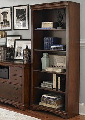 Liberty Furniture INDUSTRIES 378-HO201 Brookview Home Office Open Bookcase, Rustic Cherry Finish