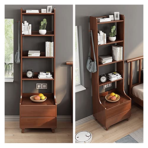 HARAY Bookshelf Bedroom Storage Cabinet Simple Bookcase (Color: A)