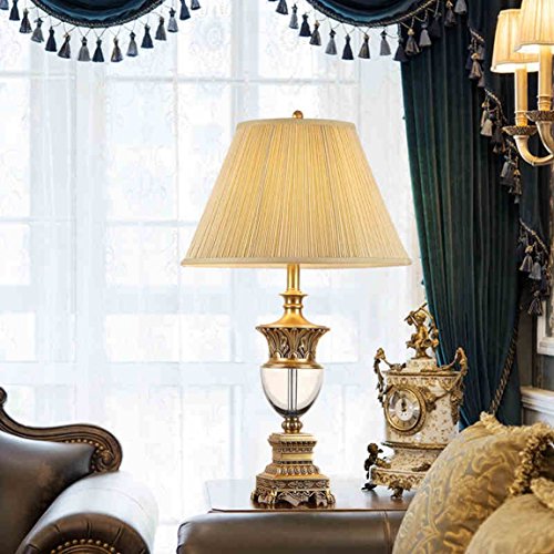 505 HZB European Crystal Lamp Room Study Bedroom Bedside Lamp