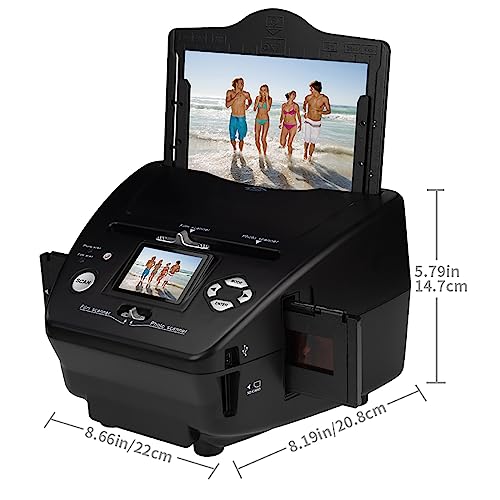 CENAP Digital Photo Film Scanner, 16 MP Slide Negative Scanner with 8.1 Mega Pixels Sensor