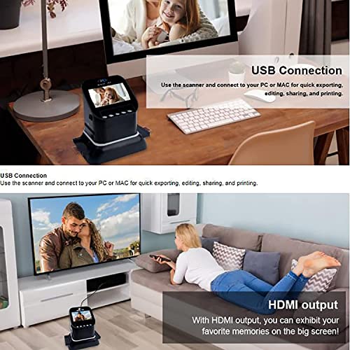 MYDLO 22 MP All-in-1 Film and Slide Scanner, 120 High Resolution Digital Photo Converter