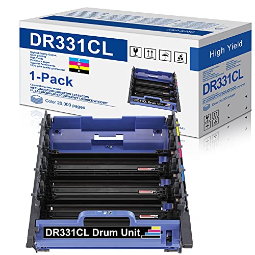 1 Pack DR-331CL Remanufactured Drum Unit Compatible for Brother DR331CL Replacement for HL-L8250CDN L8350CDW/CDWT L9200CDW/CDWT MFC-L8600CDW MFC-L8850CDW L9550CDW Printer