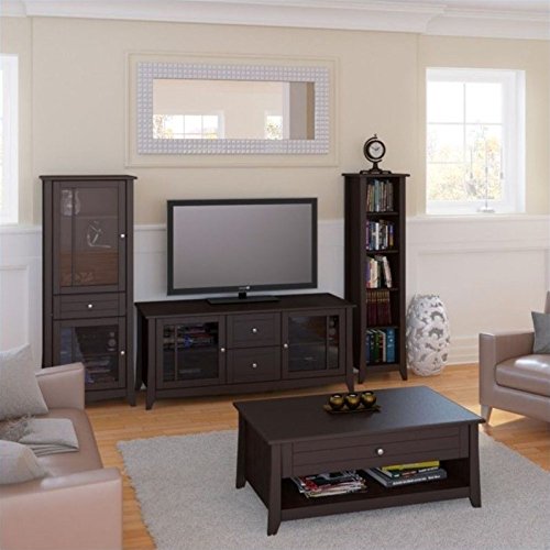 Elegance Bookcase 200217 from Nexera, Espresso