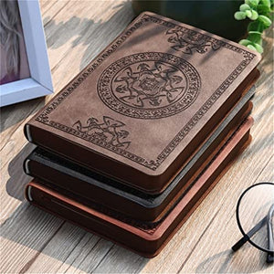 XSERNR Portable Vintage Pattern PU Leather Notebook Diary Notepad Stationery Gift Traveler Journal (Color : A Size : One Size) wangdi (Color : E, Size : One Size)