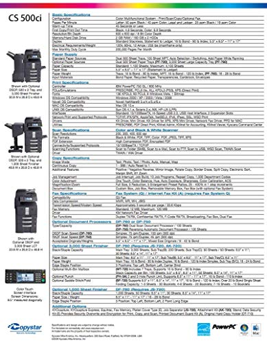 COPYSTAR 500CI Color Copier & ACCEROIES