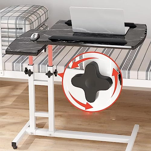 OGRAFF Rolling Laptop Table for Couch - Adjustable Height Presentation Cart