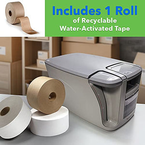 CURBY Mini-Taper, Water-Activated Tape Dispenser and 1 Roll of WAT Tape, CBMT