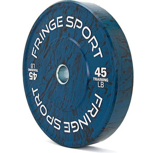 Fringe Sport Savage Tie-Dye Tiger Stripe 45lb Color Bumper Plates, Strength Training Equipment for Weight Training, No Odor - Sold in Pairs, 10lb - 55lb Weight Pair (45)